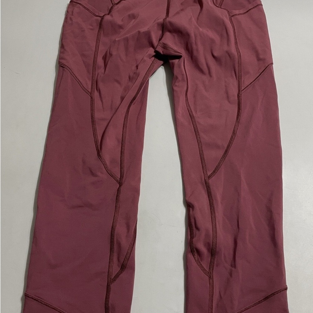 lululemon athletica Maroon Joggers-Plum leggings- 4